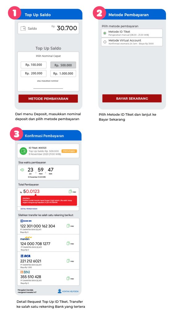 top up saldo id tiket kiosbank